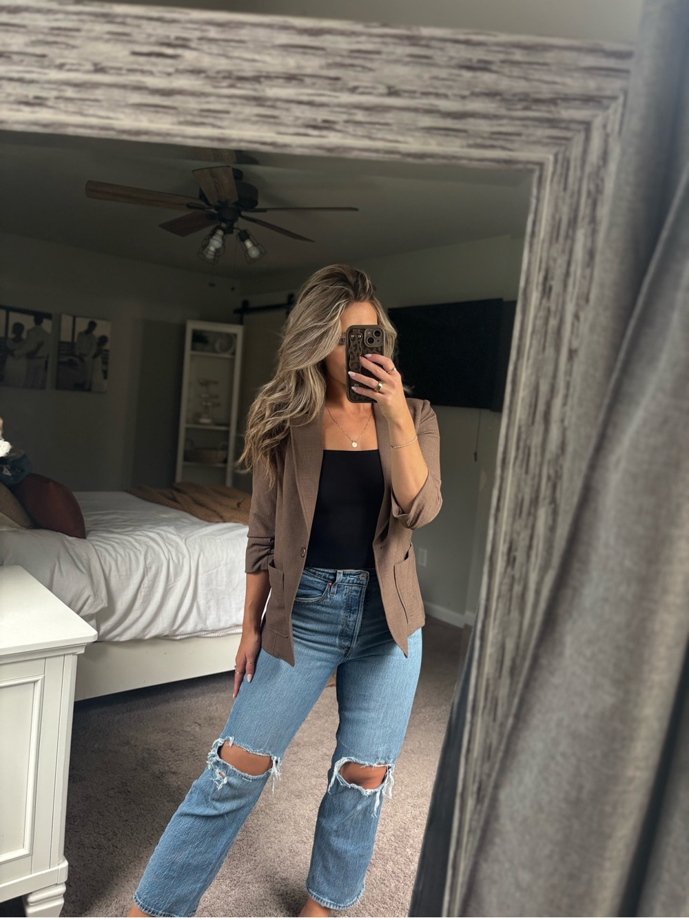 Amanda & Chelsea Brown Lightweight Blazer